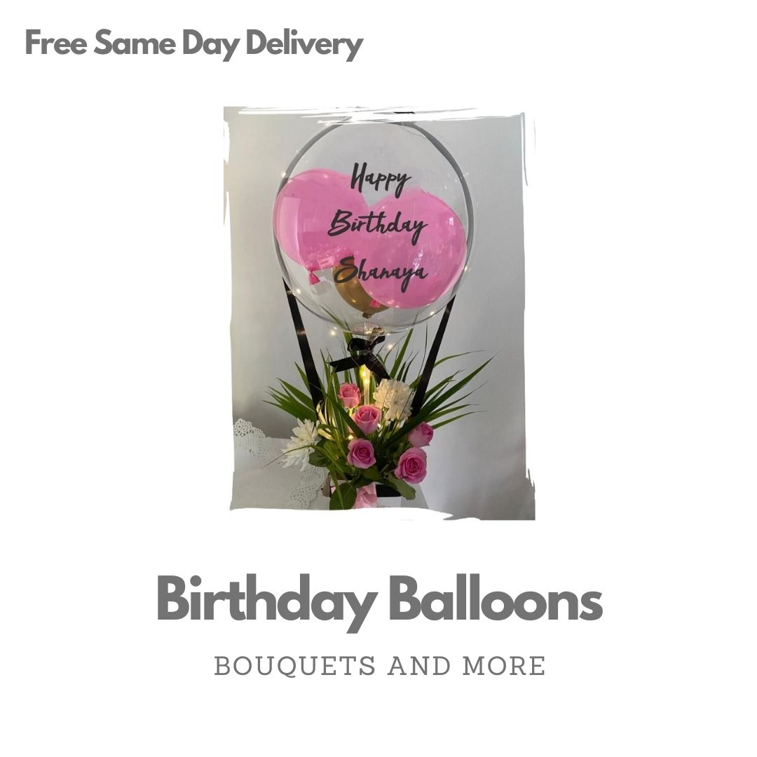 Chocolate bubble balloons Bouquet best Gift for Birthday/Anniversary -  Indiaflorist247