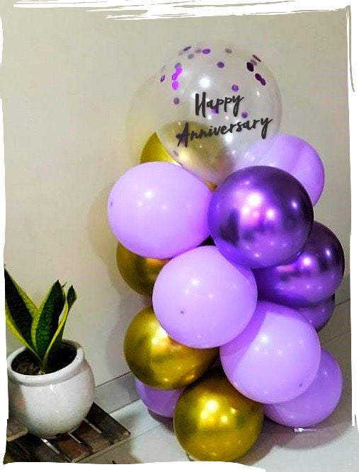 Send Anniversary balloons Free shipping with Fast delivery all across India I-AFBO