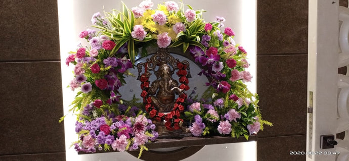 Ganesh Pooja Decoration - Design 10 Indiaflorist247