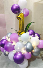 Load image into Gallery viewer, 1st Birthday Balloon or Anniversary Balloons - Customise Number balloon Bouquet I-AFBO
