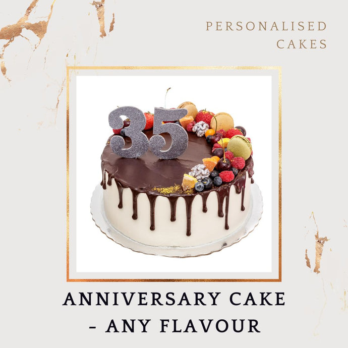 35th Anniversary Cake - Choose Flavour - Choose Topper I-CO