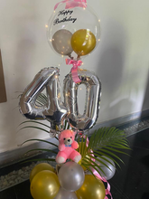 Load image into Gallery viewer, 8th Birthday Balloon - CHOOSE ANY NUMBER-Digit Number balloon with flowers delivery same day I-AFBO

