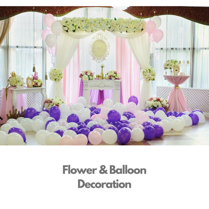 Baby Shower/Birthday Balloon and flower Decoration Indiaflorist247