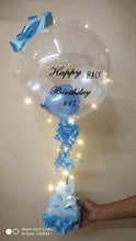 Load image into Gallery viewer, Balloon Gift Online - Birthday Balloons inside Bobo balloon - customise text and colours - Same Day Delivery across India C-BST
