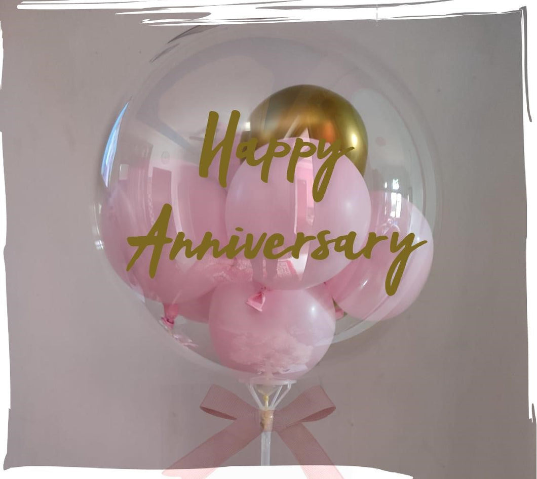 Balloon decoration for Anniversary soft pastel color Air filled Balloons bouquet I-AFBO