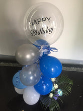Load image into Gallery viewer, Balloons for birthday party Happy Birthday text on Balloon Arrangement - Air filled Transparent Balloon I-AFBO
