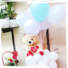 Load image into Gallery viewer, Big party balloons 12 inches teddy sitting on balloons in cluster or bundle--Balloon gift Hamper (Boy/Girl) C-TBB
