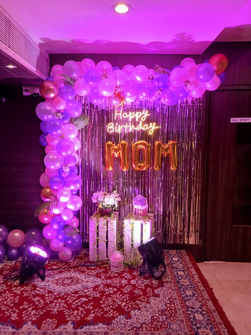 Birthday Balloon Decoration with led lights Indiaflorist247