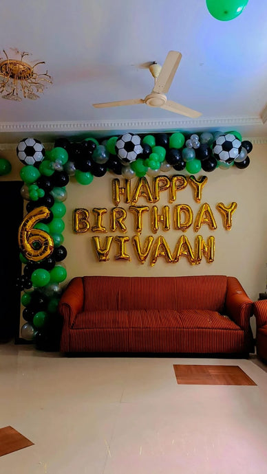 Birthday balloon decoration on Wall- Choose Any Number Indiaflorist247