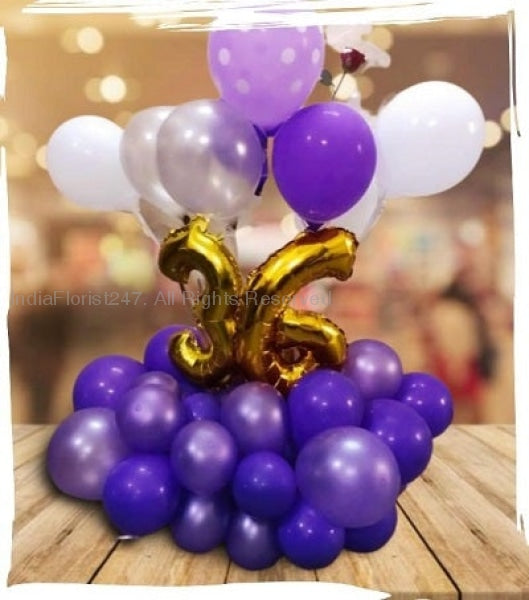 CHOOSE ANY NUMBER Birthday number balloons Double Digit for birthday or anniversary Balloon Bouquet same day Delivery I-AFBO