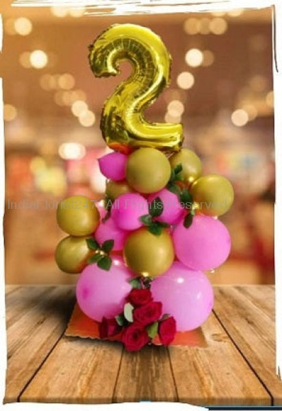 CHOOSE YOUR NUMBER- 2nd birthday balloons Home delivery of gifts I-AFBO