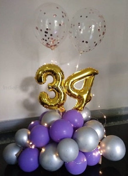 CHOOSE YOUR NUMBER-Birthday age balloons Number balloons for Birthday anniversary balloon I-AFBO