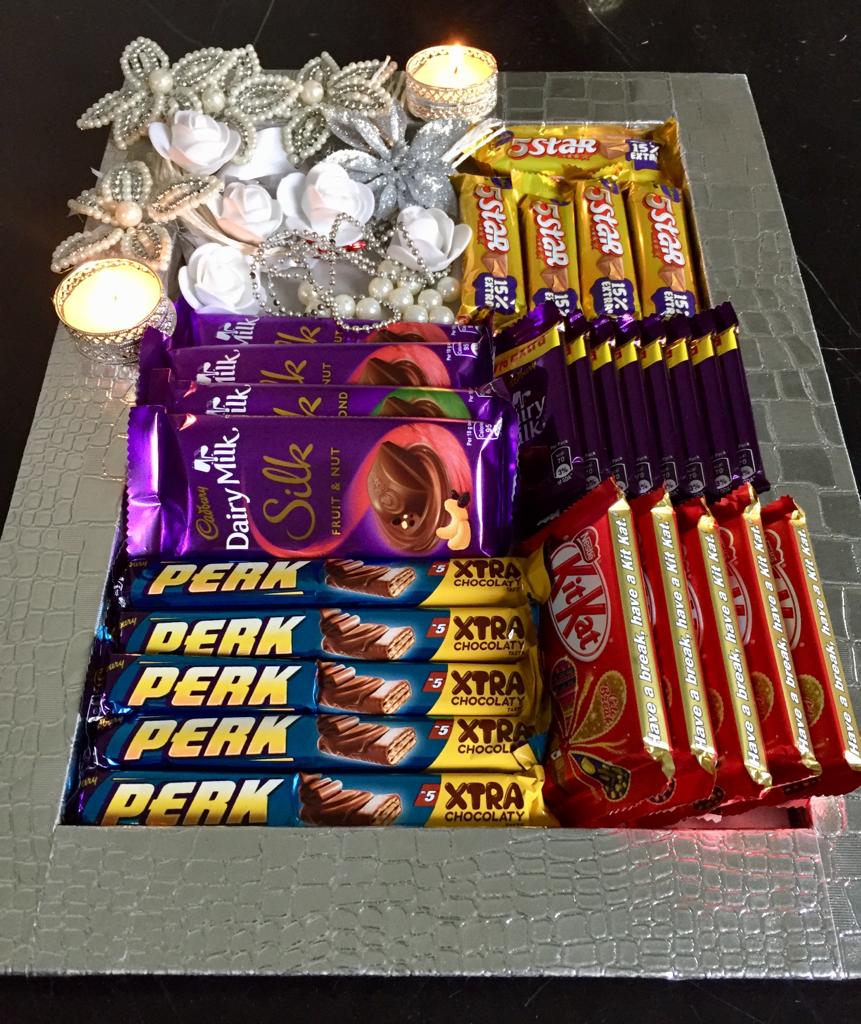 Same Day Delivery of Gift Hamper - Best Seller gifts for Diwali - Chocolate Basket C-GBF