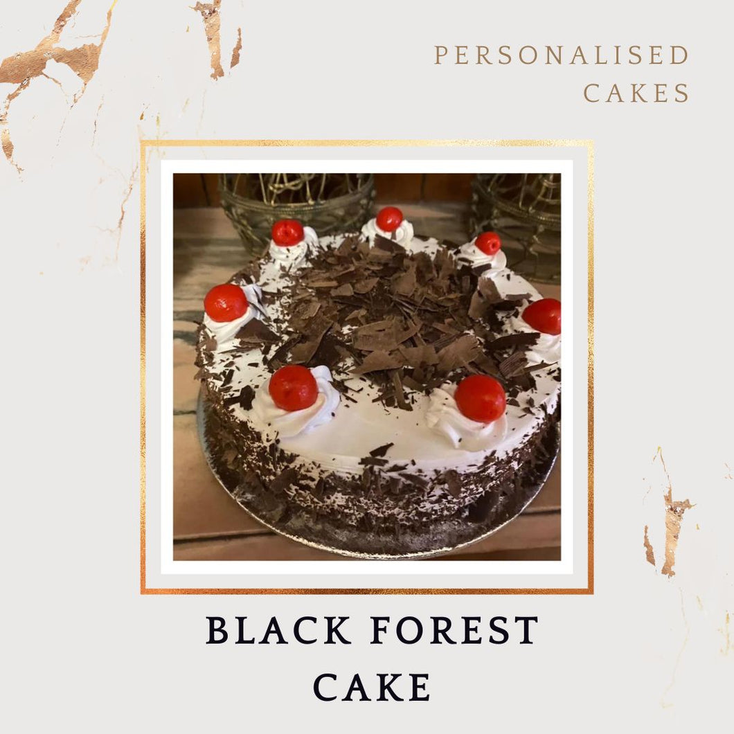 Customisable Cake: Black Forest Cake - Send cake for birthday anniversary today same day in India I-CO