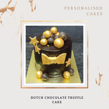 Load image into Gallery viewer, Dutch Chocolate Truffle - Birthday Cake - Choose Flavour - Choose Topper I-CO
