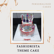 Load image into Gallery viewer, Fashionista Theme Design - Customised Cake - Choose Flavour - Choose Topper I-CO
