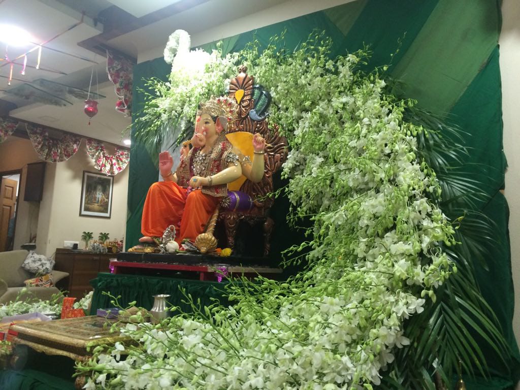Ganesh Pooja Decoration - Design 46 Indiaflorist247