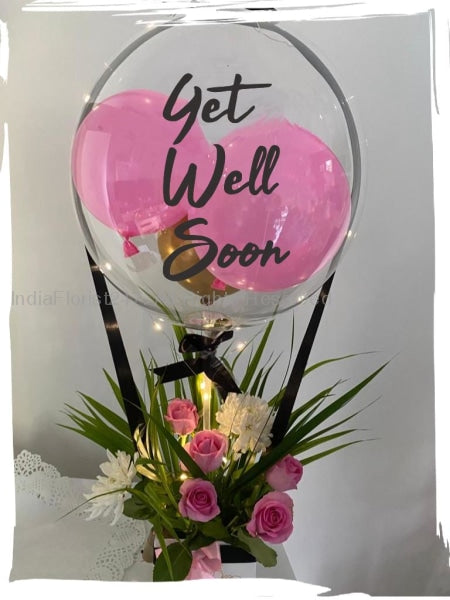Get Well Soon Balloon Bouquet - customisable - print any text C-BFST