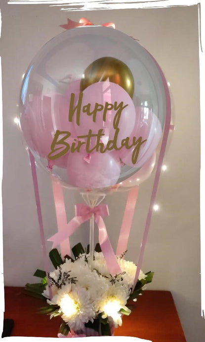 Golden Birthday Balloon Bouquet Same day delivery Indiaflorist247