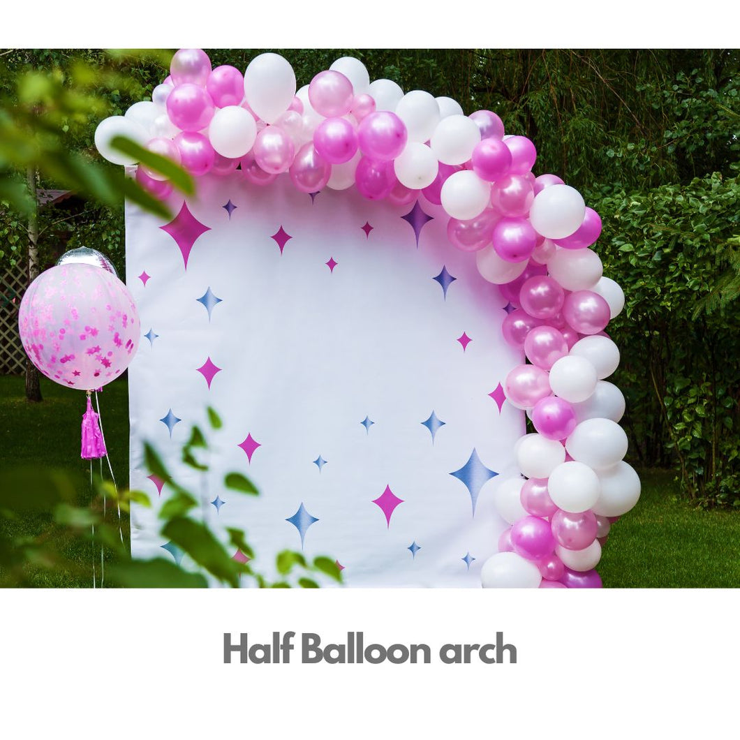 Half Balloon Arch - Baby Shower/Birthday Balloon Decoration
