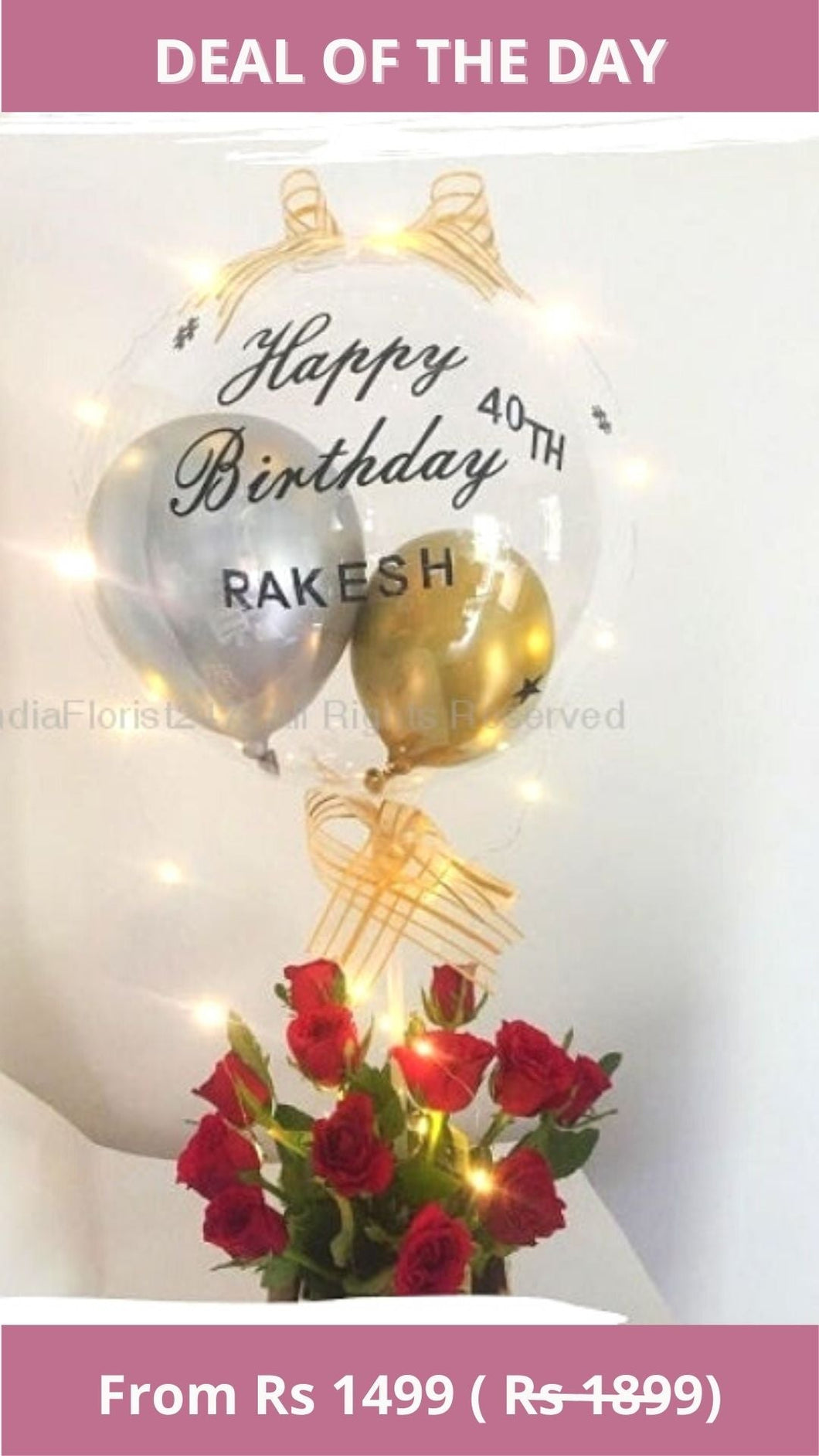 Happy birthday bubble balloon NAME ON BALLOON Birthday balloon bouquet with text or print C-BFST