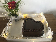 Load image into Gallery viewer, Heart Shaped Chocolate Truffle Cake 1 Kg
