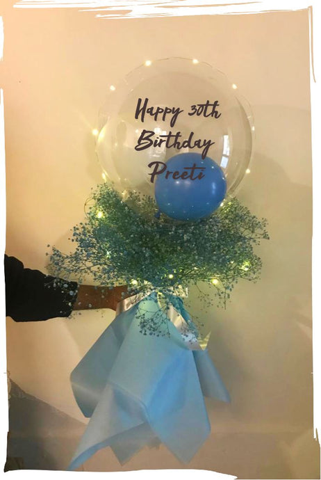 It's a Boy Balloon Bouquet - Blue Balloons for Birthday Same day delivery in Bangalore Mumbai Delhi Pune C-BFST