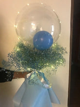 Load image into Gallery viewer, It&#39;s a Boy Balloon Bouquet - Blue Balloons for Birthday Same day delivery in Bangalore Mumbai Delhi Pune C-BFST
