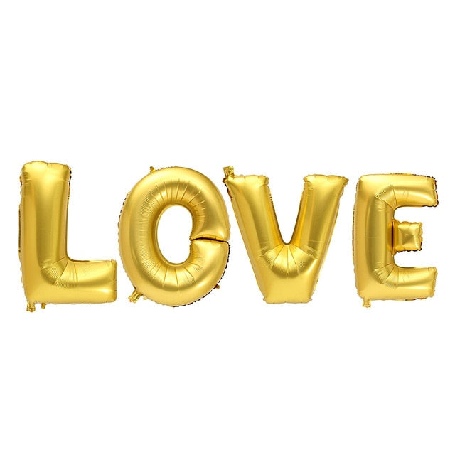 LOVE Foil letter Balloon - Inflated Foil Balloons for any occassion I-AFBO