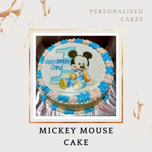 Load image into Gallery viewer, Mickey Mouse Theme Design - Customised Cake - Choose Flavour - Choose Topper I-CO
