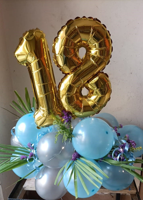 Number balloons for Anniversary or birthday for Delivery same day I-AFBO