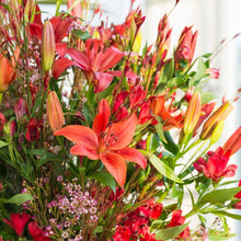 Load image into Gallery viewer, Orange Lilies Bouquet: Large Flower Bouquet delivery online for Same day in India I-FBO
