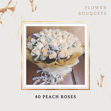 Load image into Gallery viewer, Peach Roses Elegant flower bouquet delivery same day Fast delivered I-FBO
