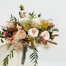 Load image into Gallery viewer, Peach Roses flower bouquet delivered same day Book and Order Online I-FBO
