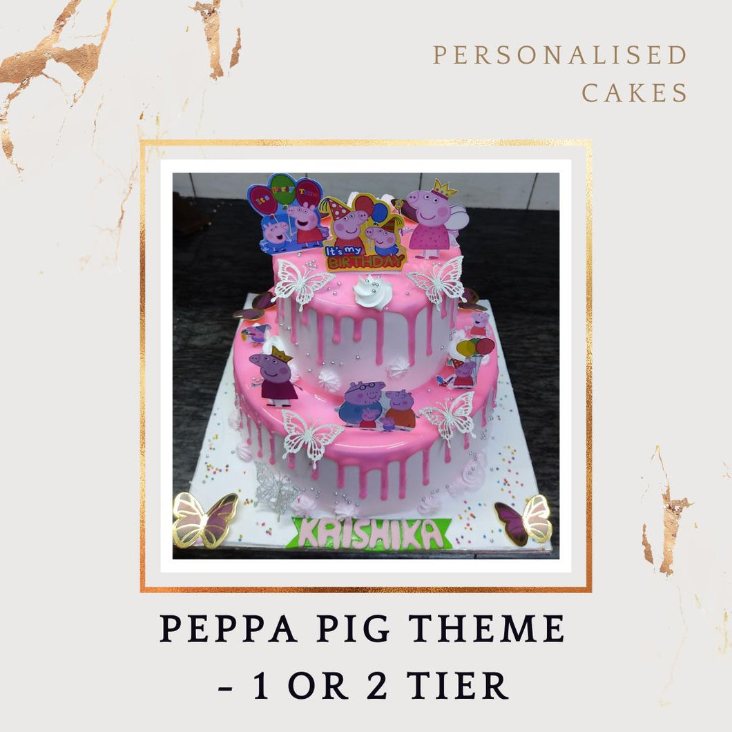 Peppa Pig Cake - Choose Flavour - Choose Topper - Same Day Delivery I-CO