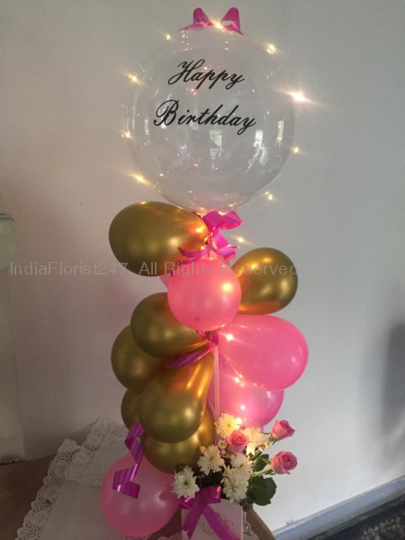 Personalised balloons for birthday surprise balloons Congratulations Transparent Balloon C-BFST