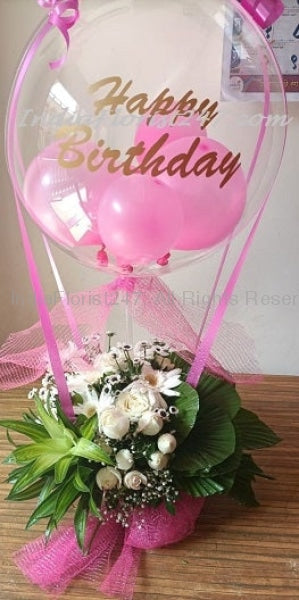 Personalised clear balloons Happy Birthday Print Your Text Variant clear balloon-SEE VIDEO INSIDE C-BFST