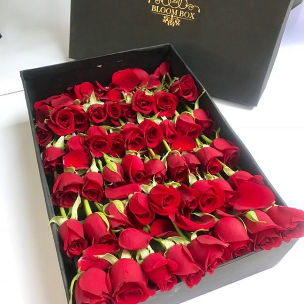 Red roses Box for Valentine's day gifts for girlfriend boyfriend I-FBO