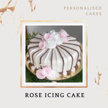 Load image into Gallery viewer, Rose Icing Birthday Cake - Free Same Day Delivery - Customisable I-CO
