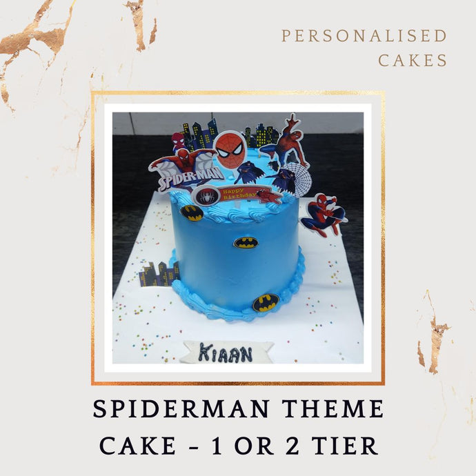 Spiderman Cake - Choose Flavour - Choose Topper - Same Day Delivery I-CO