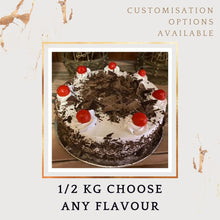 Load image into Gallery viewer, Birthday Anniversary cake delivery same day best GIFT- Choose flavour - 1/2 KG I-CO

