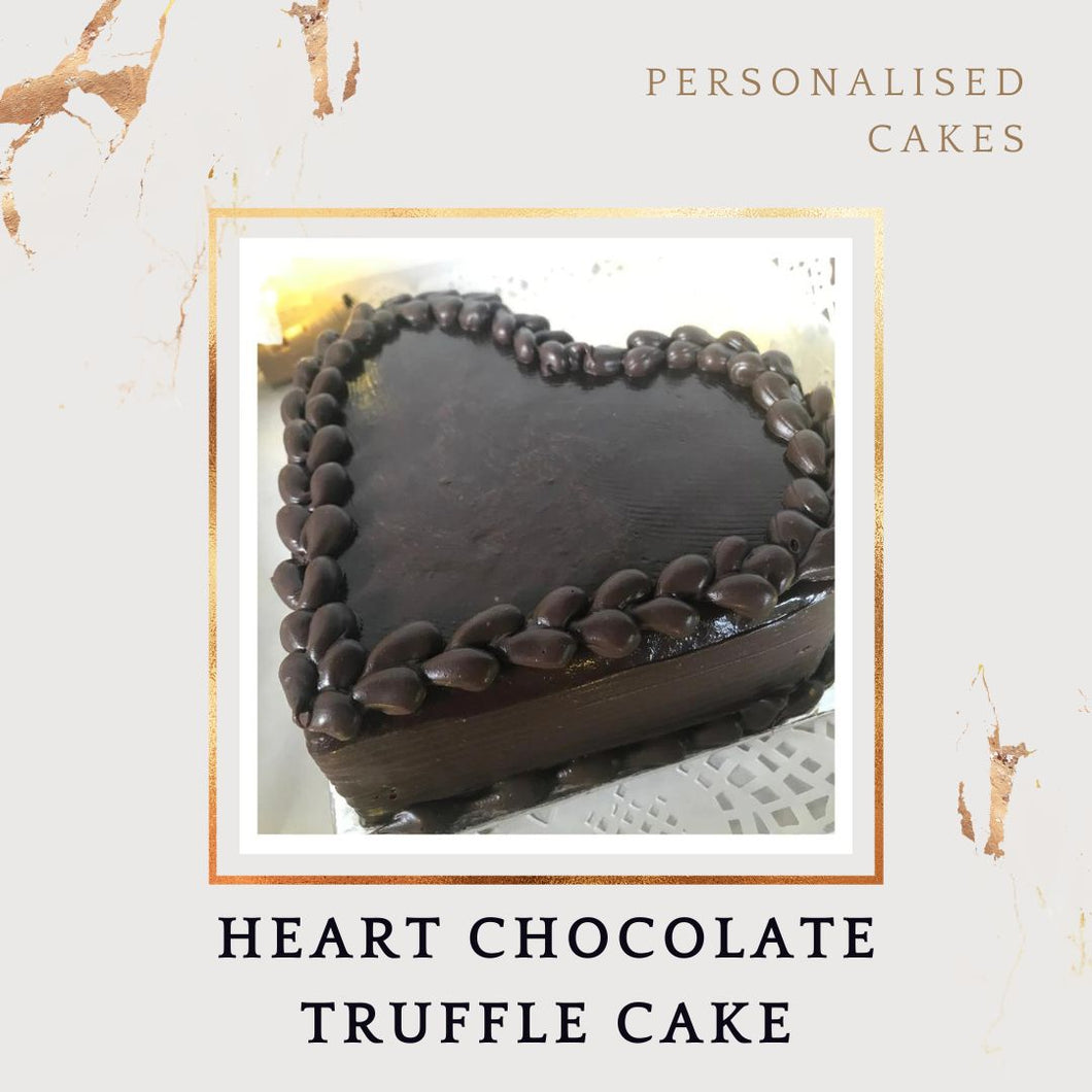 Heart Shaped Chocolate Truffle Cake 1 Kg