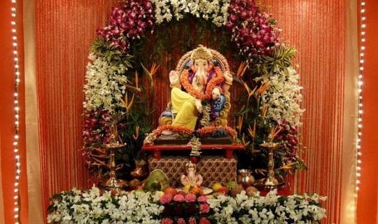 Ganesh Pooja Decoration - Design 9 Indiaflorist247
