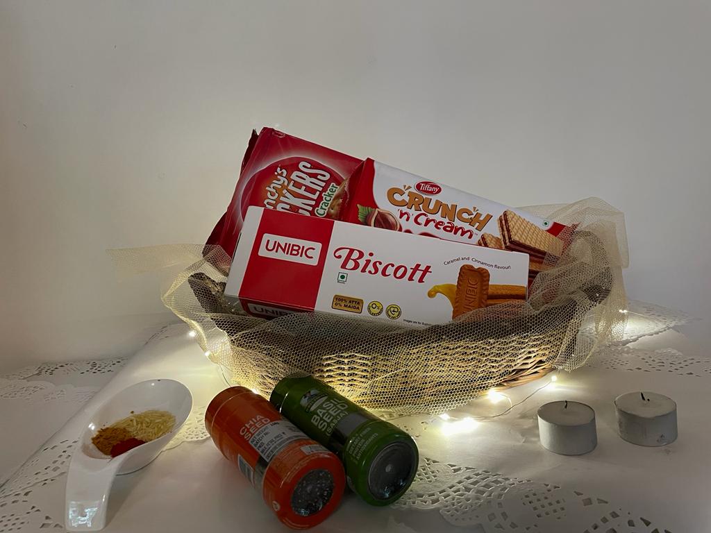 Cookie Gift Basket for Diwali - Same day Delivery - Best Seller Gift Hamper C-GBF