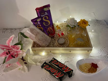 Load image into Gallery viewer, Candles Chocolate and Dry Fruits Gift Basket for Diwali - Same day Delivery - Best Seller Gift Hamper C-GBF
