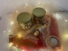 Load image into Gallery viewer, 2 Jars 100 grams Kaju 100 Grams badam 3 ferrero Candle Same day Delivery - Best Seller Gift Hamper C-GBF
