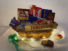Load image into Gallery viewer, 2 - Chocolate and Dry Fruits Gift Basket for Diwali - Same day Delivery - Best Seller Gift Hamper C-GBF
