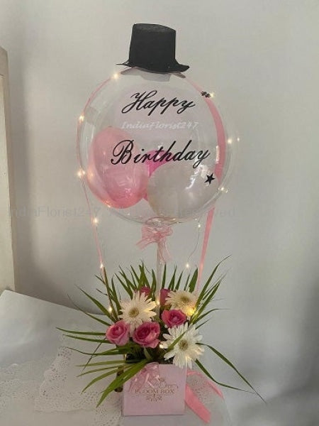 Balloon with Happy Birthday Printed buy online for same day Gifts for him C-BFST