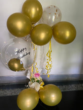 Load image into Gallery viewer, Personalised see through balloons Party Balloon bouquet with printed text- C-BFST
