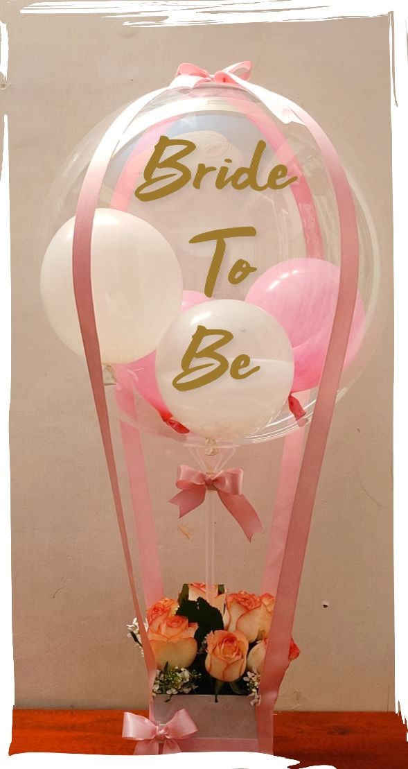 Shimmer and shine balloons Bride to be text Balloon Same day delivery Online Gifts C-BFST